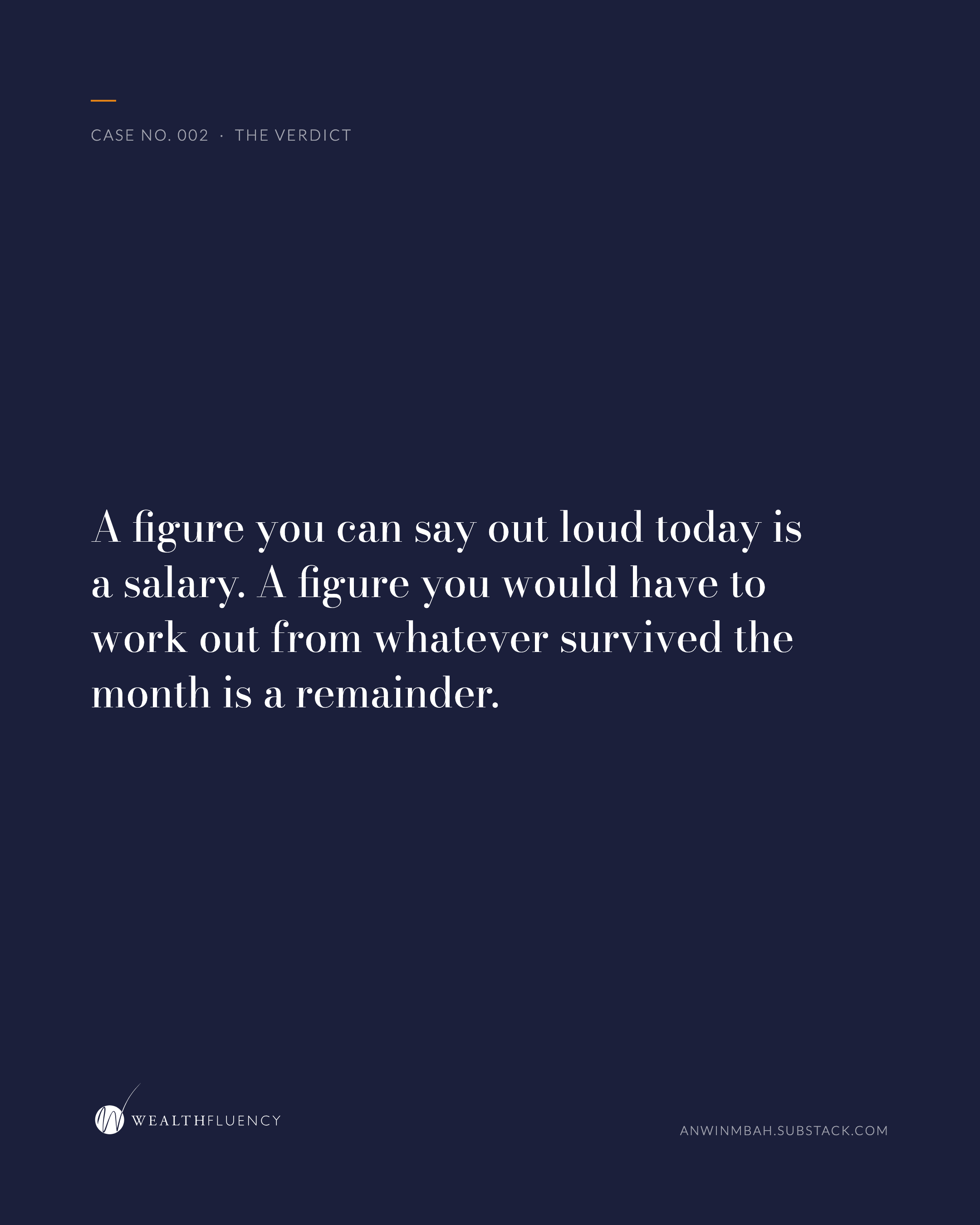 Case #002: The pay line you keep crossing